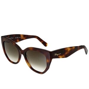 Salvatore Ferragamo SF1061S Womens Brown Cat-Eye Sunglasses